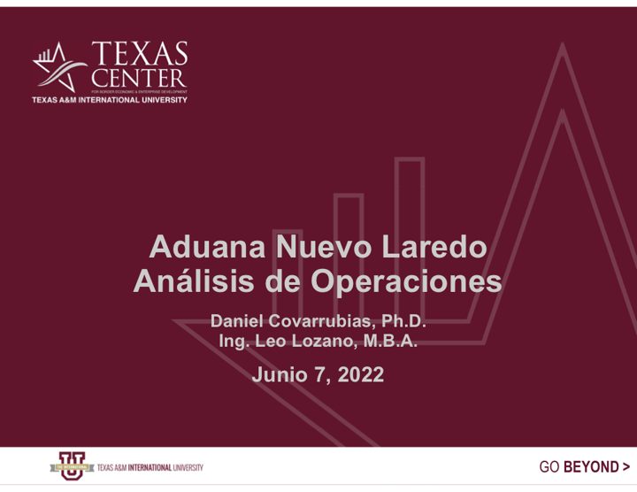 Aduana Nuevo Laredo: Análisis de Operaciones — first slide