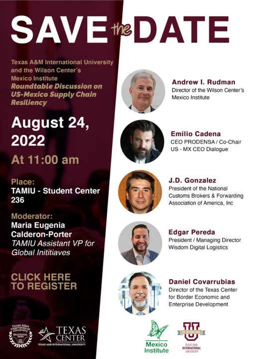 US-Mexico Supply Chain Resiliency Roundtable — first slide