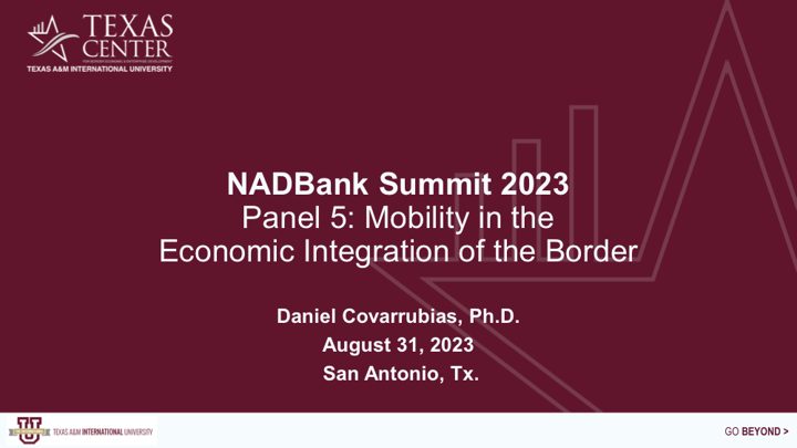 Mobility in the Economic Integration of the Border (Panel 5) — first slide