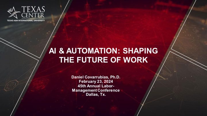 AI & Automation: Shaping the Future of Work — first slide