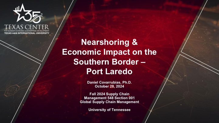 Nearshoring and Economic Impact — first slide